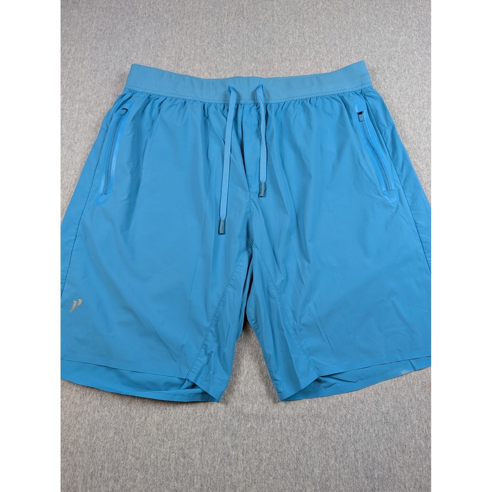 1st Phorm Mens Blue 9 Inch Inseam Athletic Training Shorts Large 1PMB0045